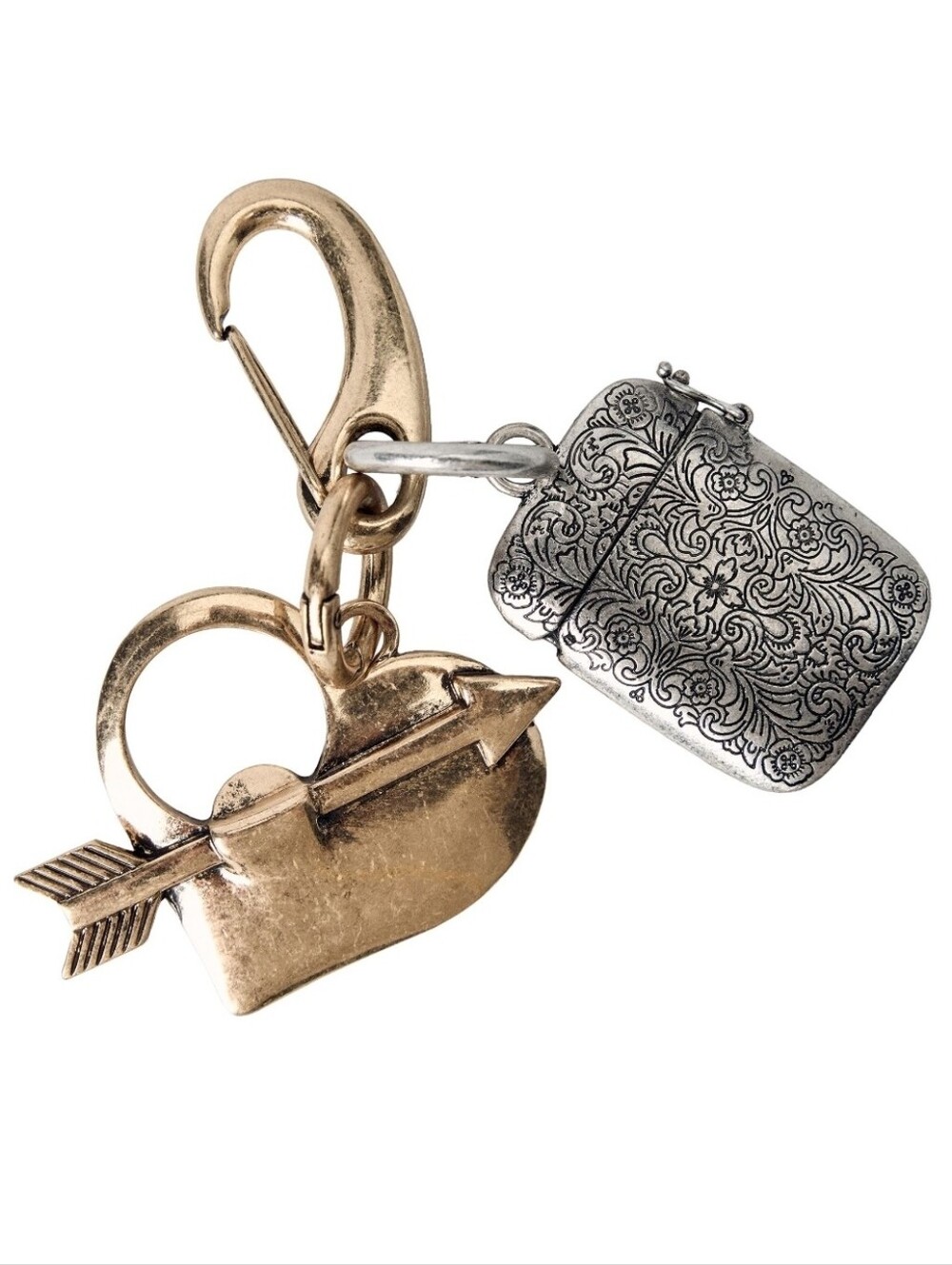 ZARA x KATE MOSS and BOBBY GILLESPIE Combination Charm Keyring Bagcharm